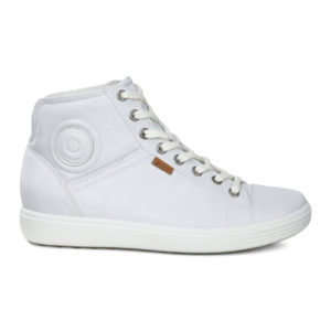 ECCO Womens Soft 7 High Top White (43002301007)