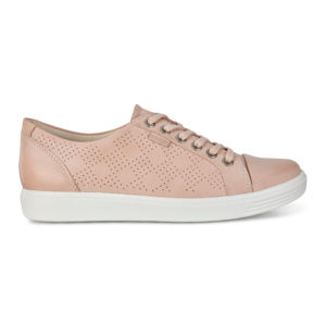 ECCO Womens Soft 7 Perf Tie Rose Dust (43083302118)