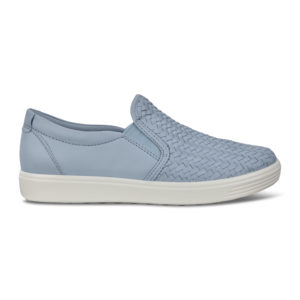ECCO Soft 7 Womens Slip-on Shoes Dusty Blue (47011301434)