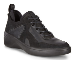 ECCO Soft 7 Wedge Womens Sock Shoes Black (47092351052)