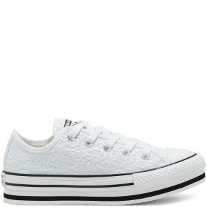 Converse Older Daisy Crochet Platform Chuck Taylor All Star Low Top (668933C)