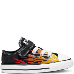Converse Toddler Archive Flames Hook and Loop Chuck Taylor All Star Low Top (766199C)