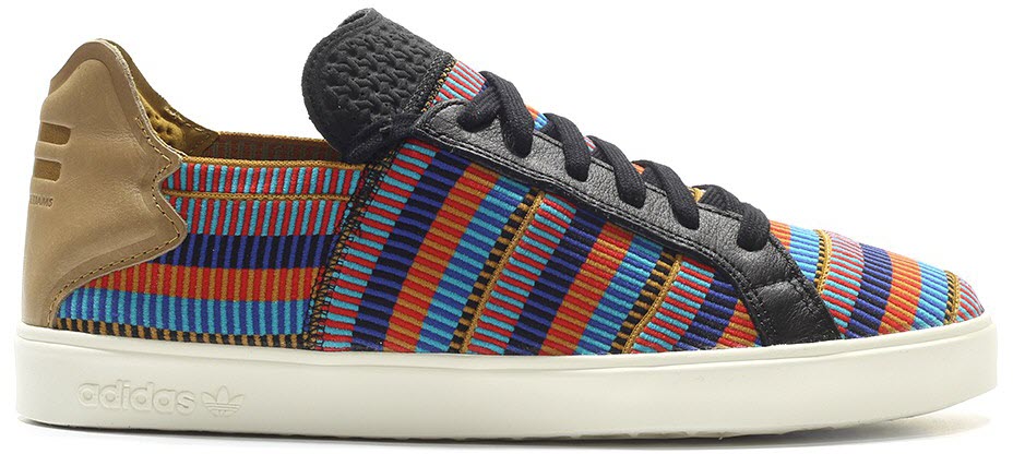 adidas Elastic Lace Up Pharrell Multi-Color Core Black/EQT Blue/Collegiate Red (AQ4918)