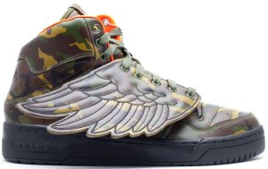 adidas JS Wings Jeremy Scott Camo Old Gold/Black 1/Brown Spice (G50726)