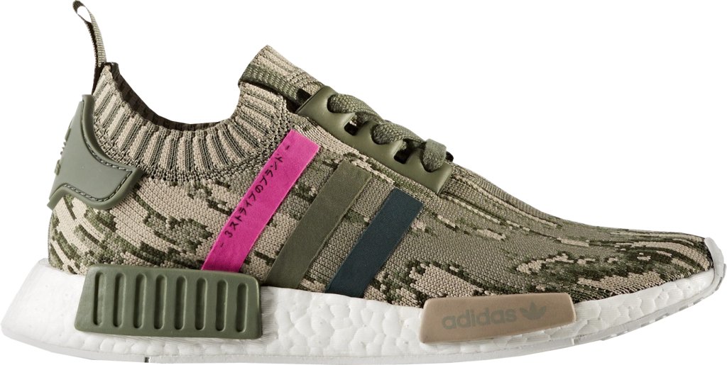 adidas NMD R1 Glitch Camo St Major (W) Sergeant Major/Green Night/Shock Pink (BY9864)