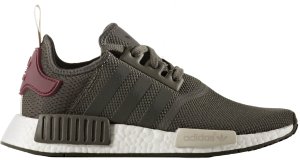 adidas NMD R1 Ultility Grey (W) Utility Grey/Utility Grey/Maroon (BA7752)