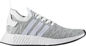 adidas  NMD R2 Primeknit White Black Footwear White/Footwear White/Core Black (BY9410)