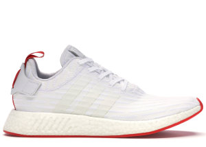 adidas  NMD R2 White Core Red “Two Toned” Core White/Core Red (BA7253)