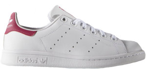 adidas Stan Smith White Pink (Youth) Running White Ftw/Running White/Pink Buzz (B32703)