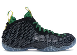 Nike  Air Foamposite One Oregon Ducks Black/Yellow Strike-Apple Green-Silver (652110-001)