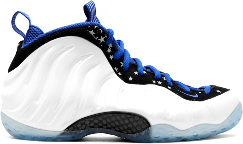 Nike Air Foamposite One Shooting Stars Pearl White/Black-Royal Blue (679085-101)