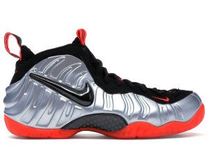 Nike  Air Foamposite Pro Bright Crimson Metallic Silver/Black-Bright Crimson (624041-016)
