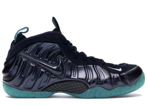 Nike  Air Foamposite Pro Dark Obsidian Dark Obsidian/Dark Obsidian-Blue Aquamarine (624041-402)