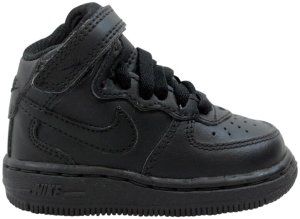 Nike  Air Force 1 Mid Black Black  (TD) Black/Black (314197-004)