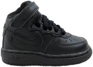 Nike Air Force 1 Mid Black Black (TD) Black/Black (314197-004)