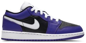 Jordan 1 Low Court Purple Black (GS) Court Purple/Black-White (553560-501)