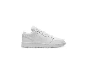 Nike Jordan 1 Low White (GS) White/White/White (553560-130)