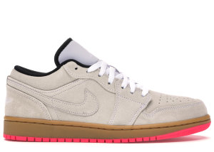 Jordan  1 Low White Gum Hyper Pink White/White-Gum Yellow-Hyper Pink (553558-119)