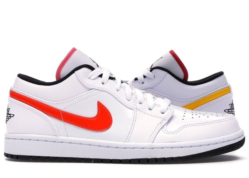 Jordan 1 Low White Multi-Color White/Multi-Color-Black (CW7009-100)