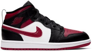 Jordan 1 Mid Bred Toe (PS) Black/Noble Red-White (640734-066)