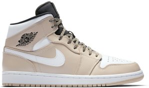 Jordan 1 Mid Desert Sand Desert Sand/Black-White (554724-047)
