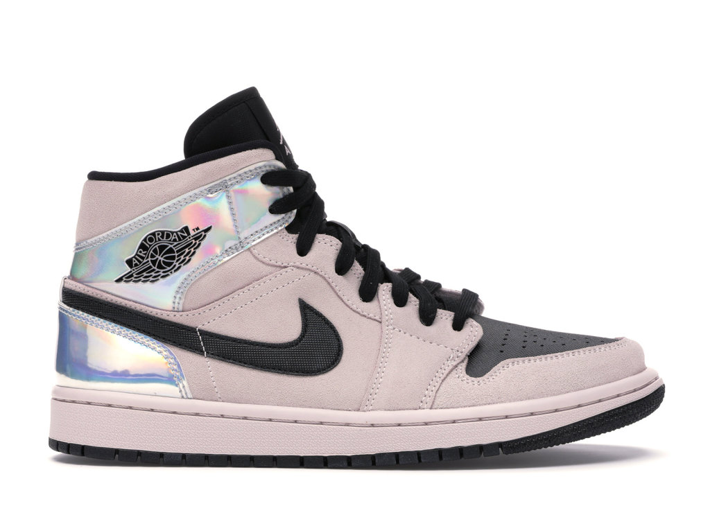 Jordan 1 Mid Dirty Powder Iridescent (W) Beige/Black (BQ6472-602)