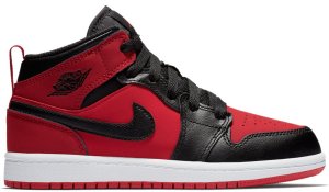 Jordan 1 Mid Gym Red Black (PS) Gym Red/Black-White (640734-610)