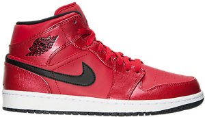 Jordan 1 Mid Gym Red Black Patent Gym Red/Black-White (554724-602)