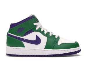 Jordan 1 Mid Incredible Hulk (GS) Aloe Green/Court Purple-White (554725-300)