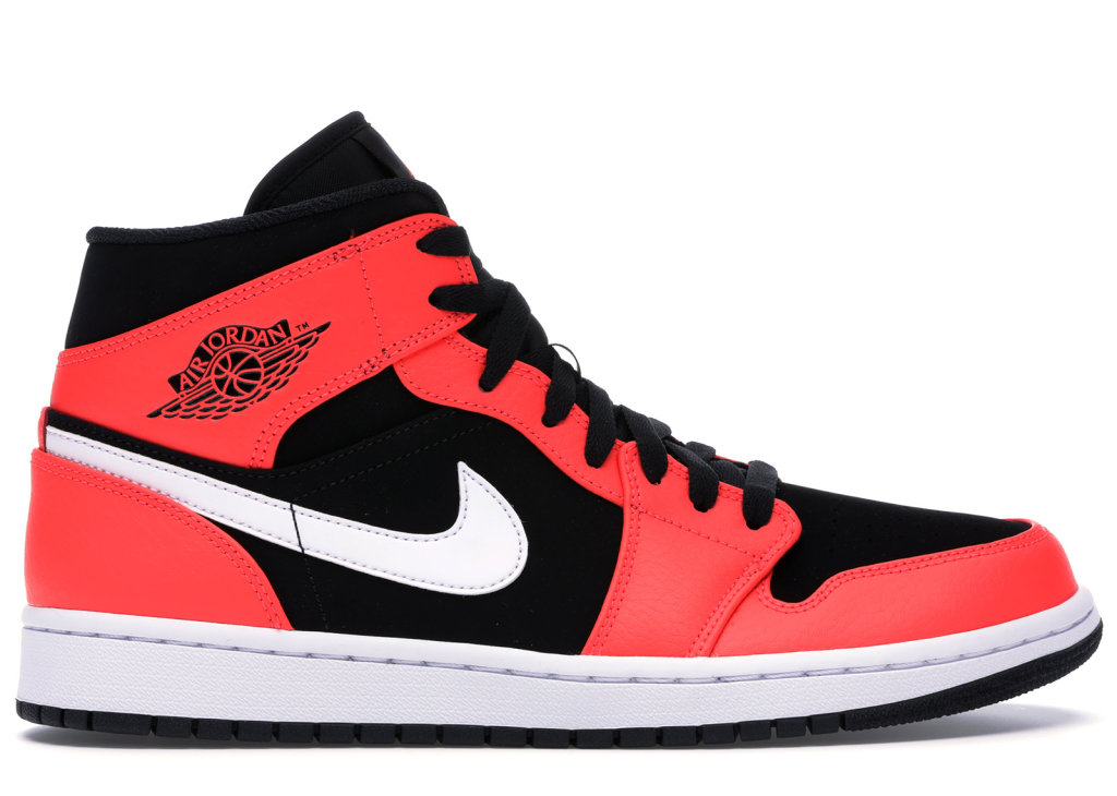 Jordan 1 Mid Infrared 23 Black/White-Infrared 23 (554724-061)