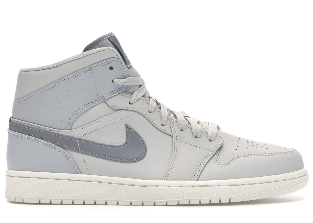 Jordan 1 Mid Light Bone Light Bone/Grey Fog-Reflect Silver (852542-003)