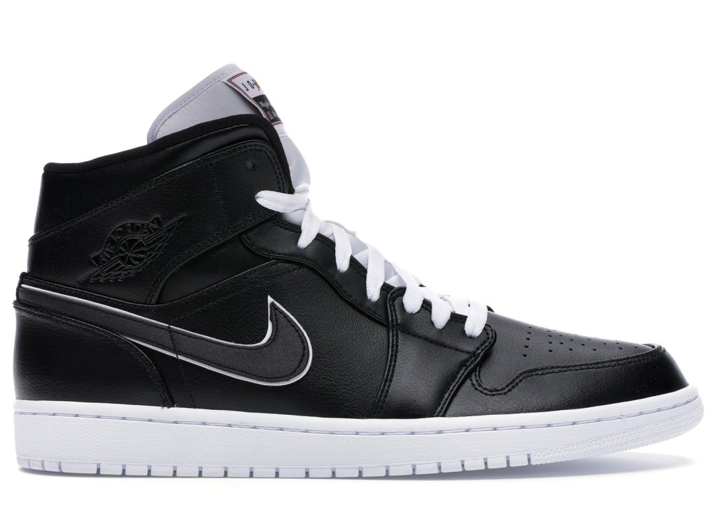 Jordan 1 Mid Maybe I Destroyed The Game Black/Black-White-Gym Red (852542-016)