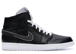 Jordan 1 Mid Maybe I Destroyed The Game Black/Black-White-Gym Red (852542-016)