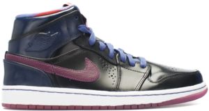 Jordan 1 Mid Nouveau Year of the Horse Deep Royal Blue/Red Volt-Black-White (652484-405)