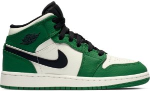 Jordan 1 Mid Pine Green (GS) Pine Green/Sail-Black (BQ6931-301)