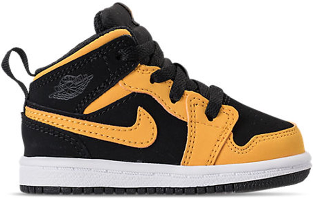 Jordan 1 Mid Reverse New Love (TD) Black/University Gold-White (640735-071)
