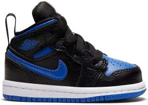 Jordan 1 Mid Royal 2020 (TD) Black/White-Hyper Royal (640735-068)