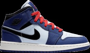 Jordan 1 Mid SE Deep Royal (GS) Deep Royal Blue/Black (BQ6931 400)