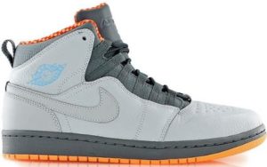 Jordan 1 Retro 94 Bobcats Wolf Grey/Dark Powder Blue-Cool Grey-Atomic Orange (631733-032)