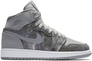 Jordan 1 Retro All Star 2016 (GS) Wolf Grey/Metallic Silver/White (819664-004)