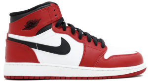 Jordan 1 Retro Chicago 2013 (GS) White/Varsity Red-Black (332558-163)