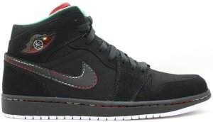 Jordan  1 Retro Cinco de Mayo (Black) Black/White-Classic Green-Varsity Red (136065-014)