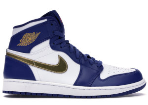 Jordan  1 Retro Gold Medal Deep Royal Blue/Metallic Gold Coin-White (332550-406)