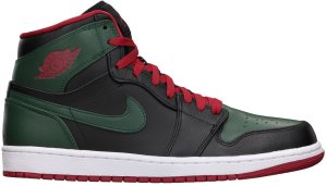 Jordan 1 Retro Green Gucci Black/Gym Red-Gorge Green-White (332550-025)