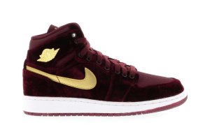 Jordan  1 Retro Heiress Night Maroon (GS) Night Maroon/Metallic Gold-White (832596-640)