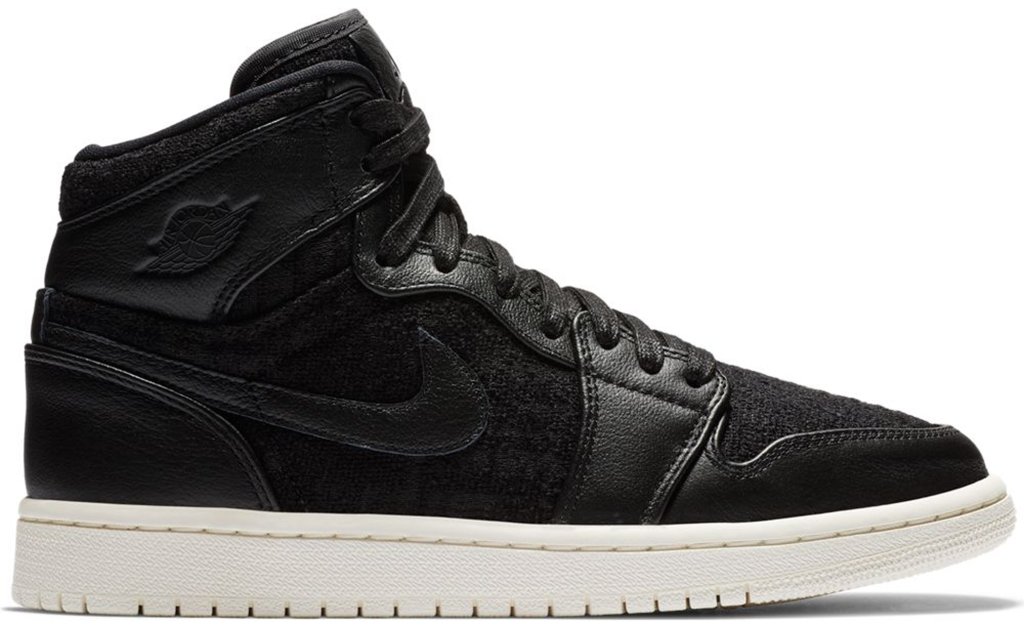 Jordan 1 Retro High Black Sail (W) Black/Black (AH7389-001)