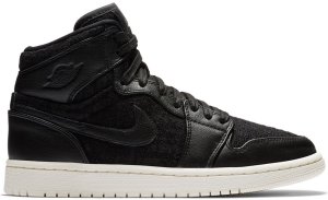 Jordan 1 Retro High Black Sail (W) Black/Black (AH7389-001)
