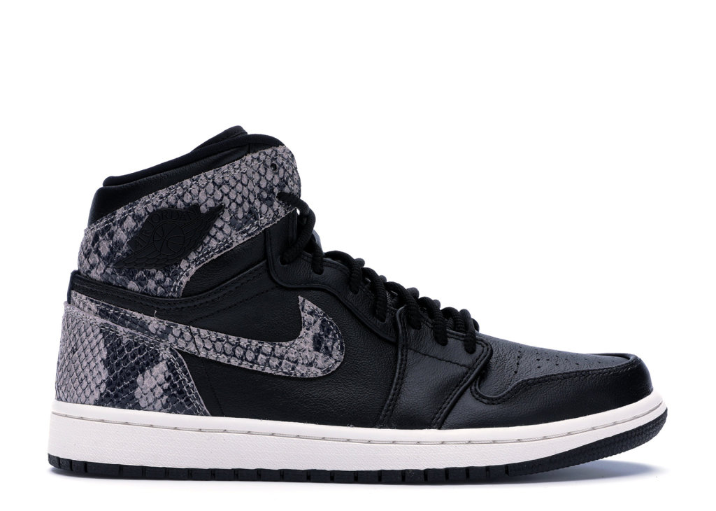 Jordan 1 Retro High Black Snake (W) Black/Black-Phantom (AH7389-014)