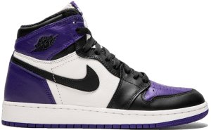 Jordan  1 Retro High Court Purple (GS) Court Purple/Black-Sail (575441-501)