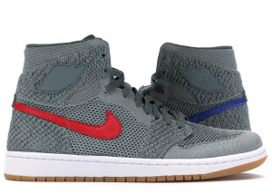 Jordan 1 Retro High Flyknit Clay Green Clay Green/White-Hyper Cobalt-Gum Yellow (919704-333)